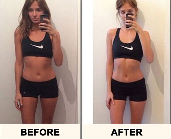 Before and after the result