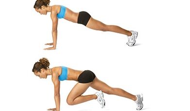 Alpinist training for belly fat loss