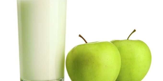 apples and kefir to lose weight