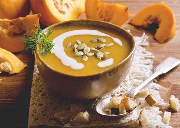 Creamy soups should be eaten during acute gastritis. 