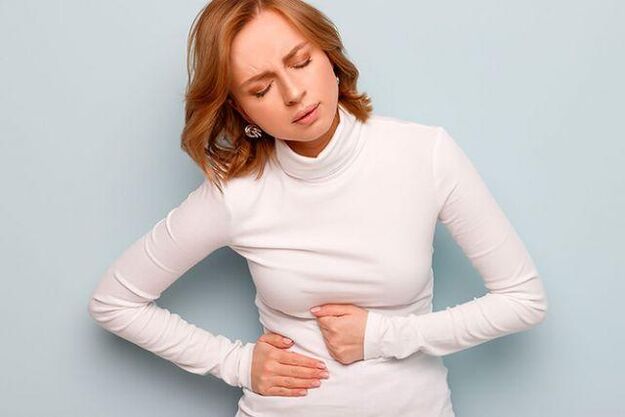 Gastritis in a woman requiring a diet