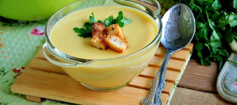 pumpkin soup puree for a drinkable diet