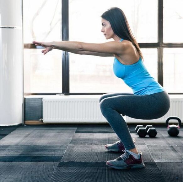 Squats will get rid of fat deposits at home